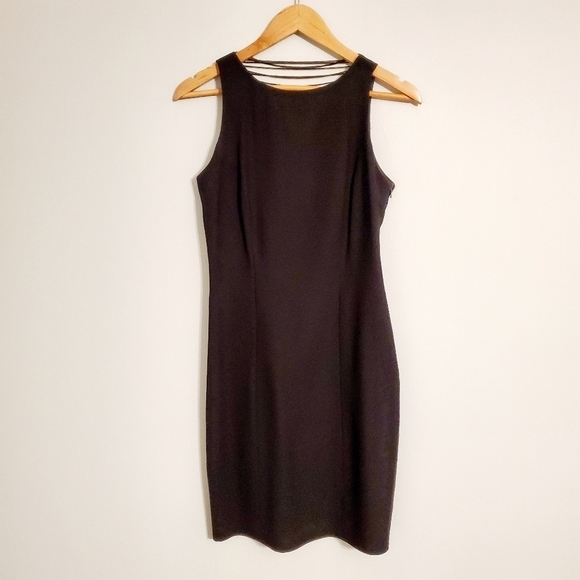 Kathryn Conover Black Open Beaded Back Dress - Picture 3 of 6